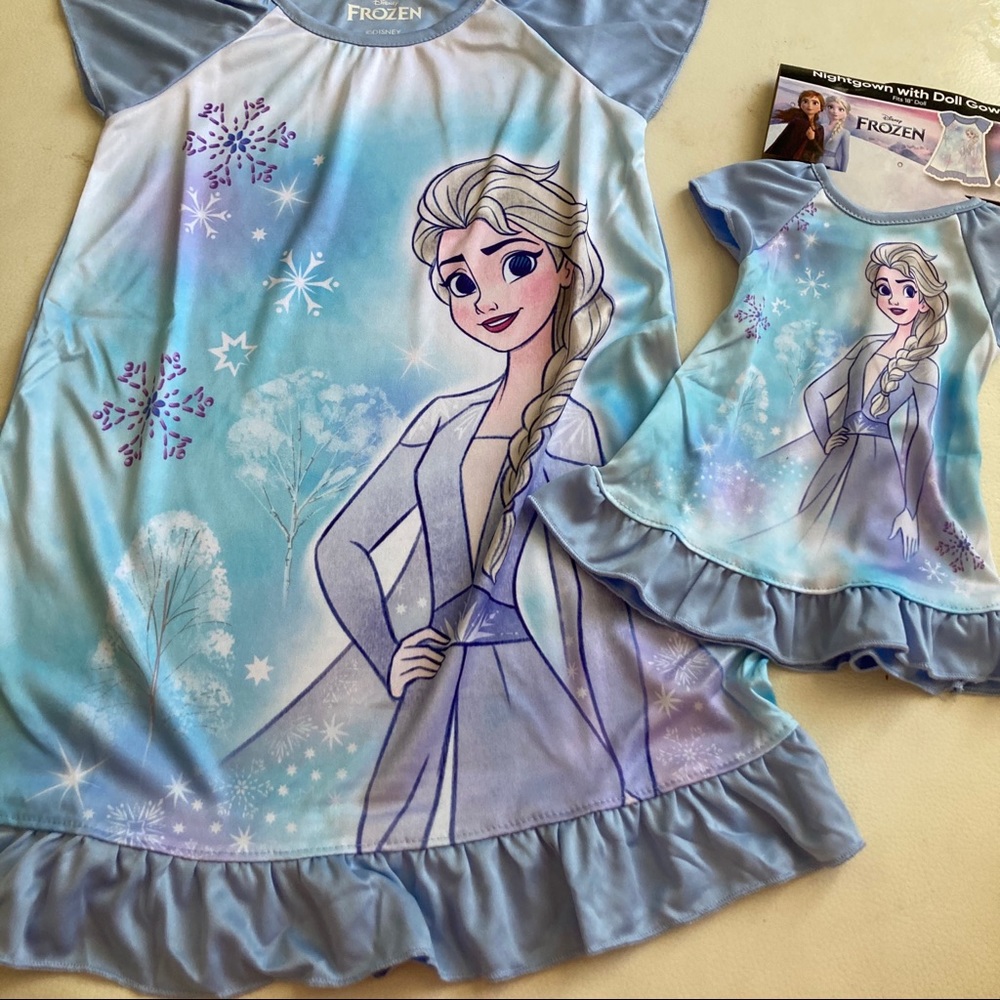 Disney Frozen Elsa Cute matching doll nightgown 5117 - Picture 5 of 6